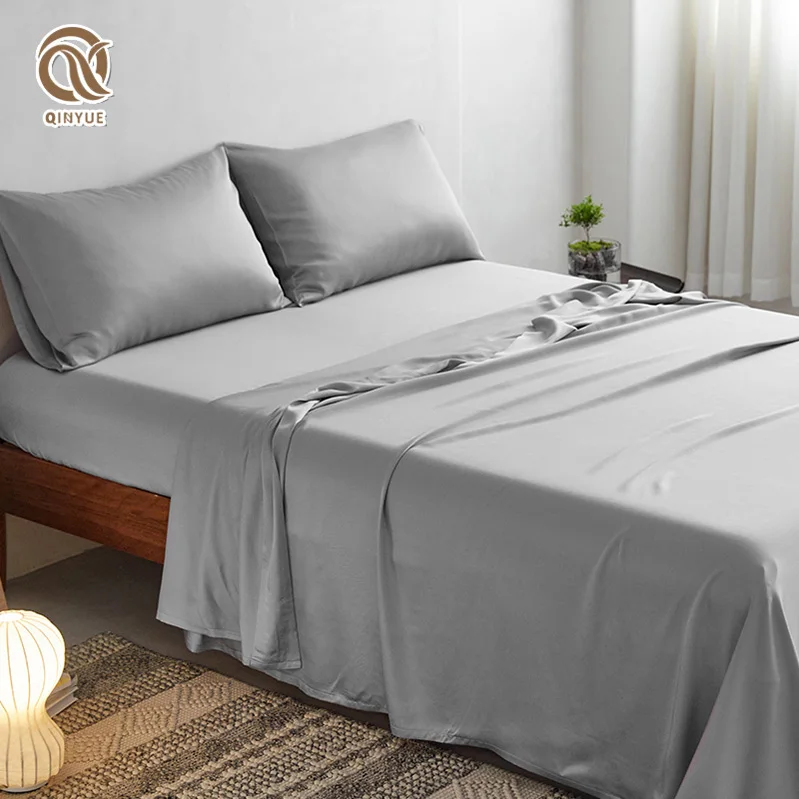 Eco Friendly Bedding Bedsheet Bedding Set 300 Tc Fitted Bed Sheets With Elastic Bands Sheet Bed Wholesalers