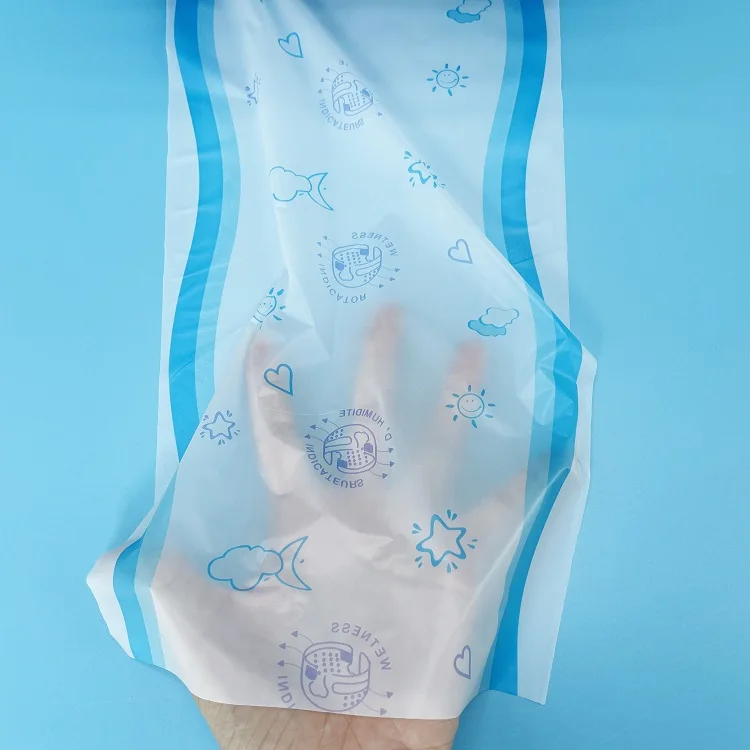 FACTORY Disposable Item Back sheet film Polyethylene PE cast film for baby diaper back-sheet six color printing china supplier