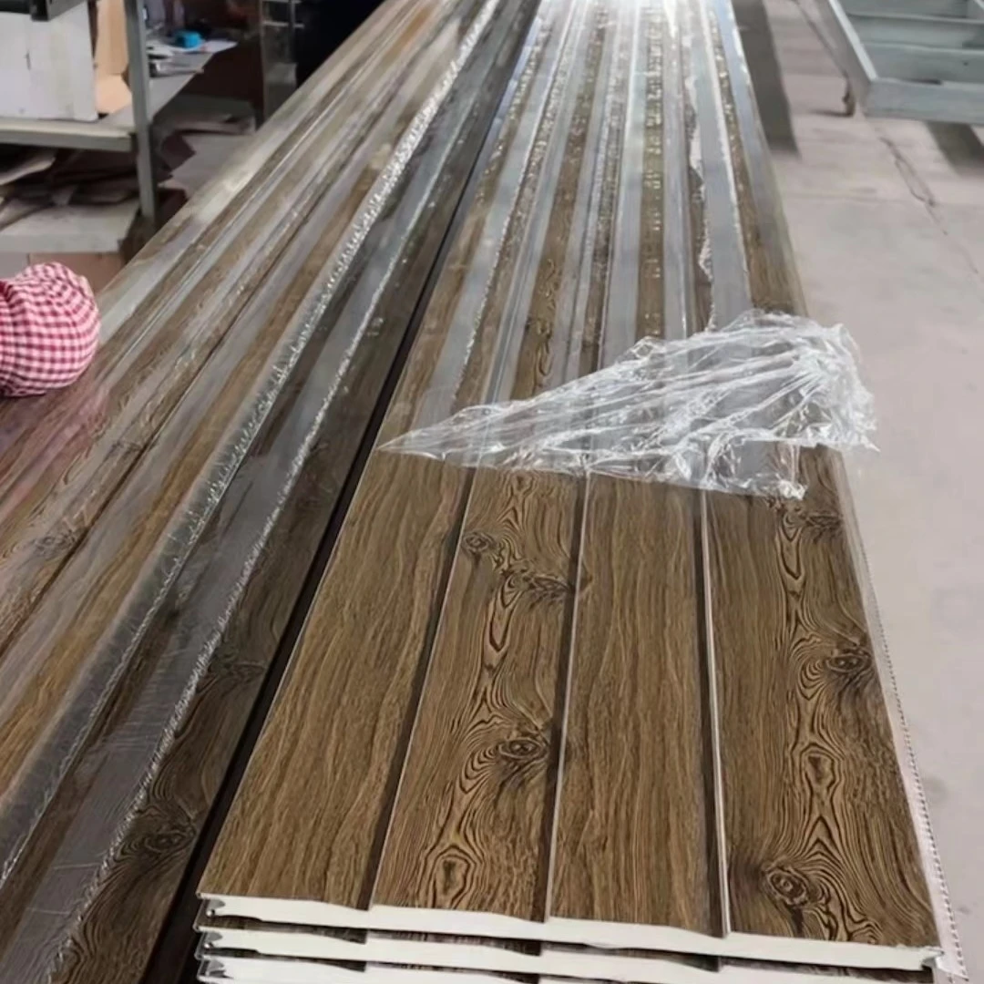 16 мм декоративная настенная панель PU сэндвич-панели наружная стенка металлическая изоляционная плита цена полиуретановая