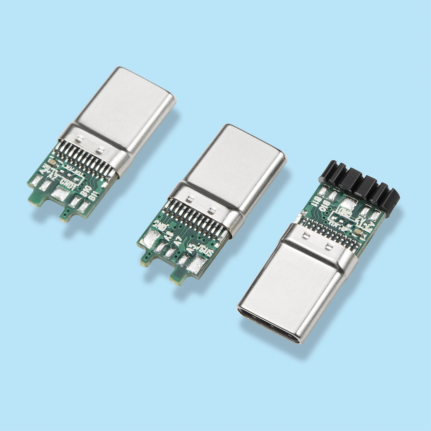 usb type c 3.0 male connector with pcb 10 weiding joints solder 10nf for usb type c 3.0 date cable