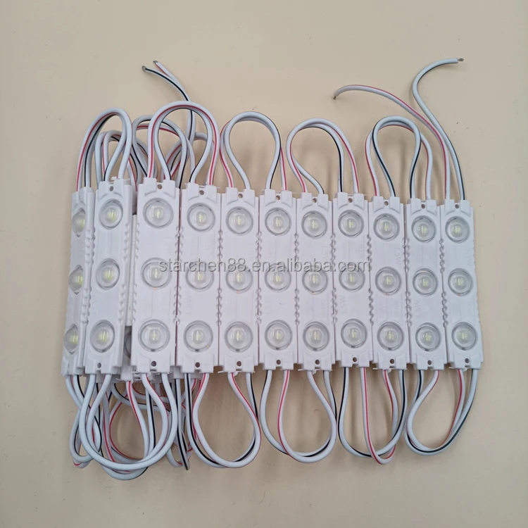 6012/6113  IP65 Waterproof modul led 12v lens light sign 1.5w 3 smd 2835 injection led module