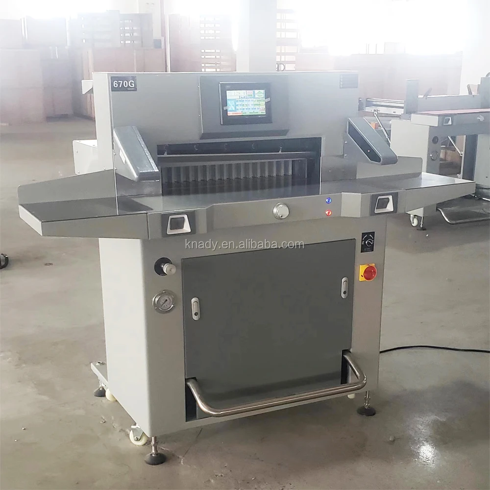 4606 4908 electric touch screen paper cutter guillotine machine