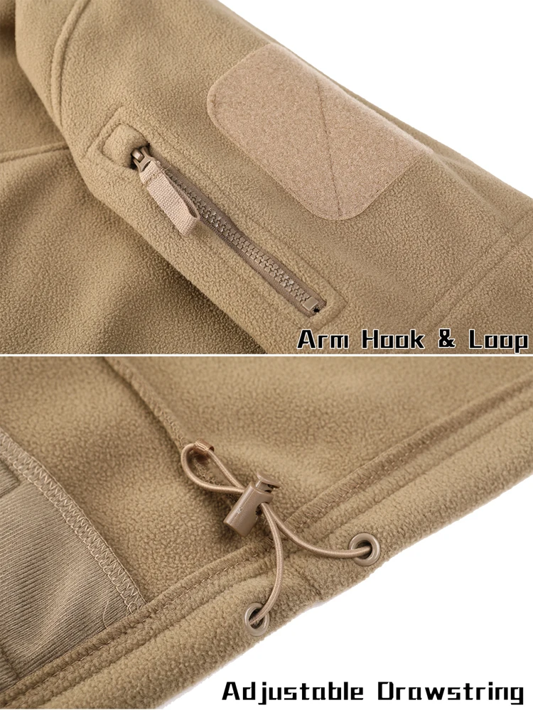 Clothing Factories Cargo Fleece Workwear Wind Breaker Jacket For Men Tactical Jacket, Windbreaker Hoodie Jacket Coat With Zipper