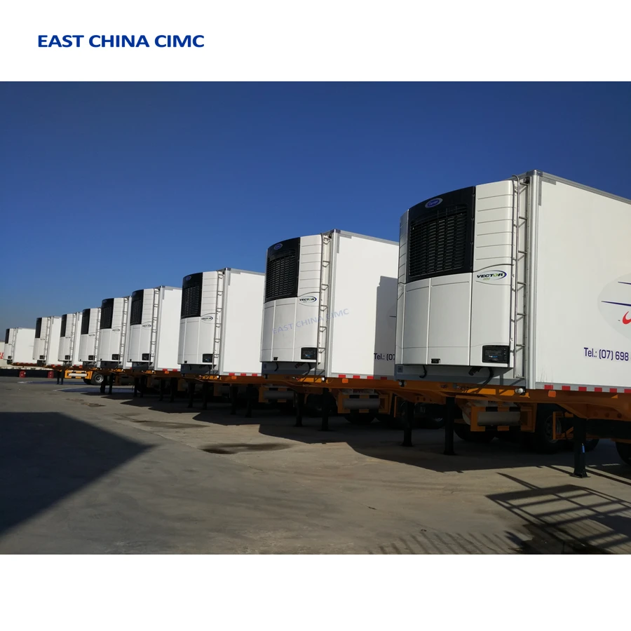 3 Axles 40 FT Refrigerated Truck Trailer With Thermo King MP4000