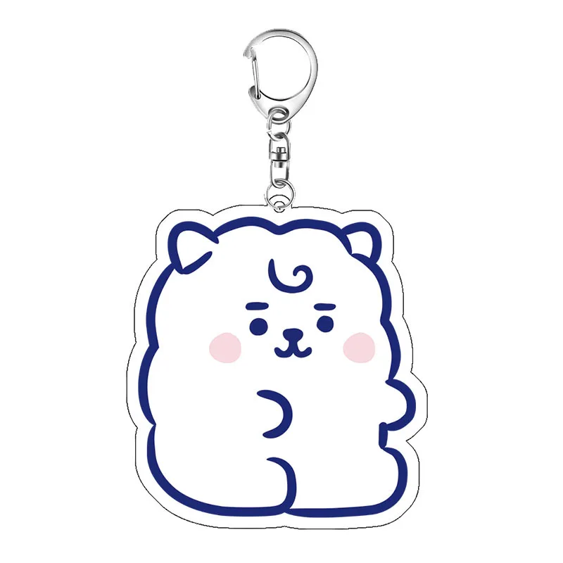 China Supplier High Quality Clear Acrylic Keychain Acrylic Keychain Custom Acrylic Charms KPOP idol keychain