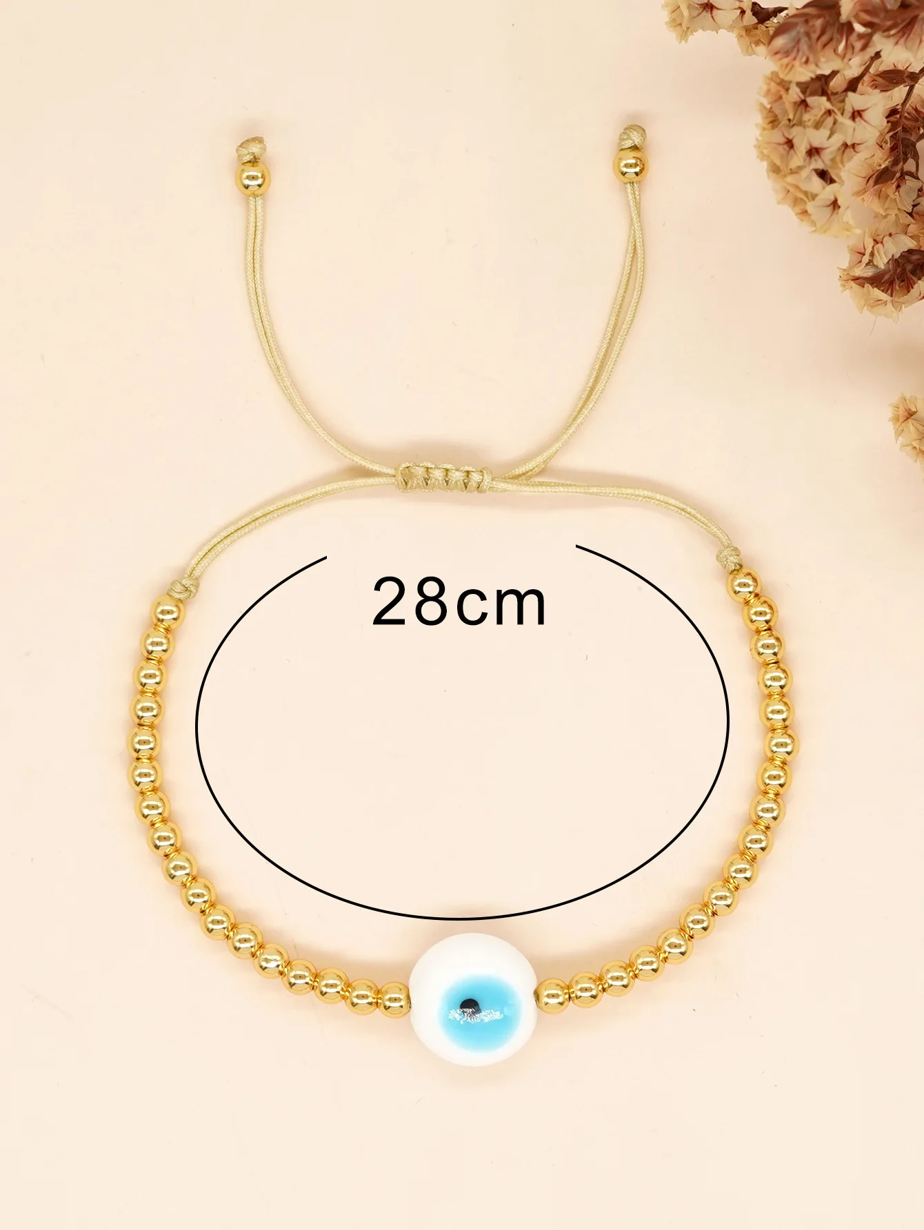 Handmade Braided Rope Lucky Glaze String Bracelet EvilEye Bead Bracelets for Women Bring You Lucky Adjustable size
