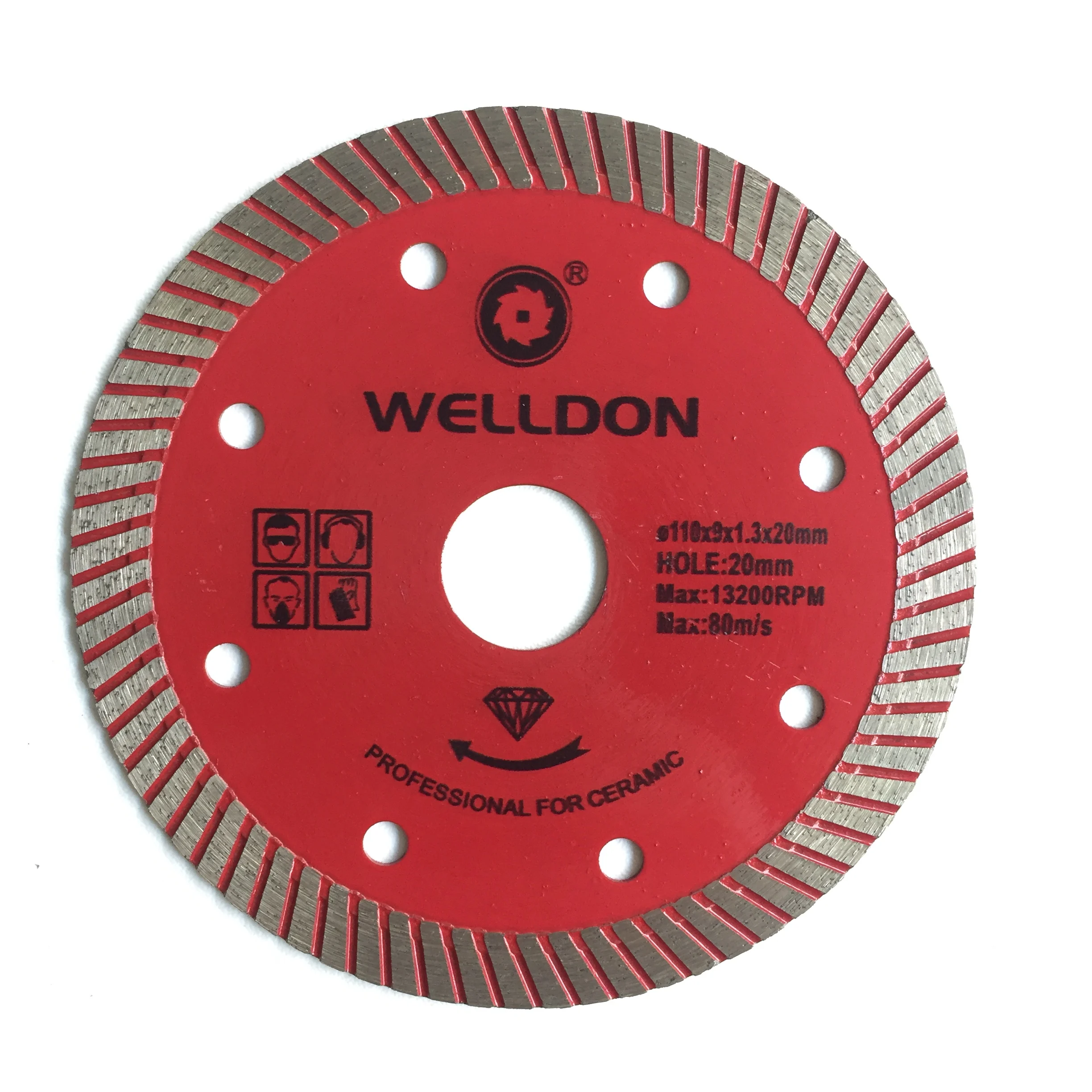 4 inch super ultra thin diamond blade circular ceramic turbo saw  brazed cutting stone ceramic saw blade cutting supplier