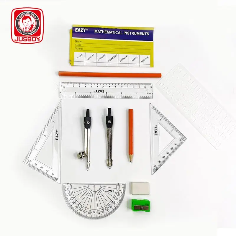 Геометрическая коробка математический набор для детей компас