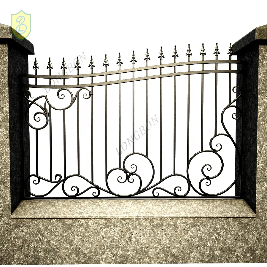 TOP-selling garden decorative artificial Iron Garden fence hand forging cast iron garden fence