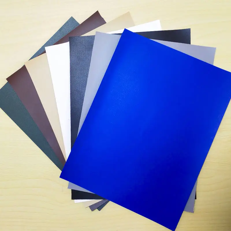 Waterproof Heavy Duty 0.50mm 600g 600gsm 18oz Vinyl Coated Polyester Tarp Tent Trailer PVC coated Truck Cover Tarpaulin