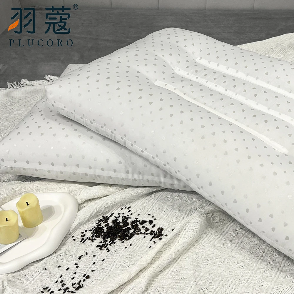 Cassia Seed Pillow Home Sleeping Fluffy Pillow 45*70CM Compressed Package