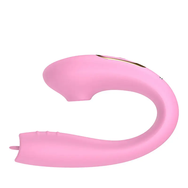 Waterproof Couple Sucking Licking Vibrator Rechargeable Remote Control Clitoral Couple Vibrator With 10 Speeds
