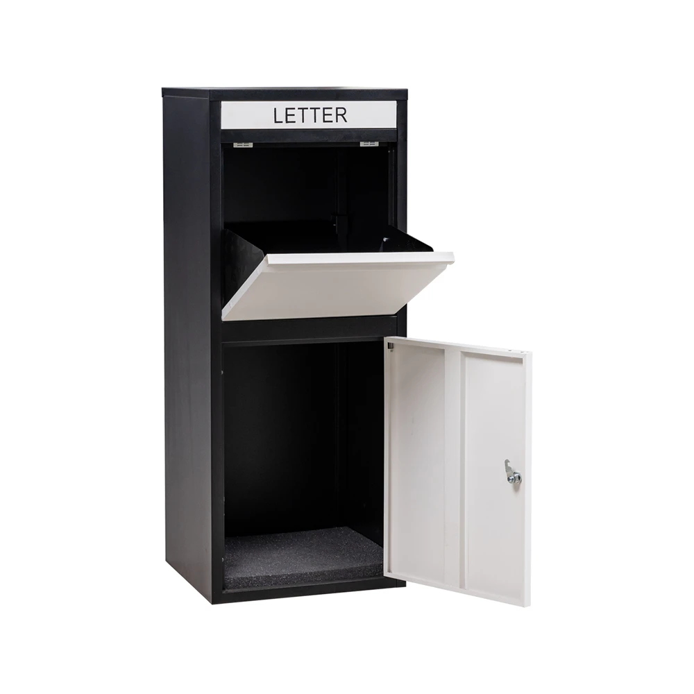 Best Selling Designer Steel Mailbox Outdoor Parcel Delivery Box Fence Parcel Delivery Box