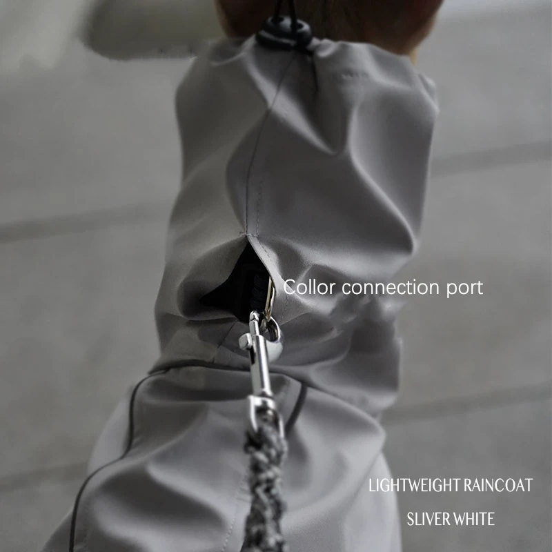 Customized High Quality Classic Dog Raincoats Waterproof Slicker Lightweight Breathable Dog Rain Poncho Jacket For Large Dogs