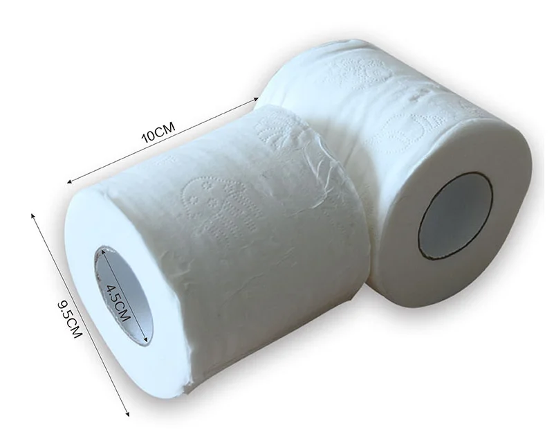 Рулон туалетной бумаги с точечным тиснением без отбеливателя 100% натуральной древесной массы с индивидуальным логотипом 2/3/4 слой