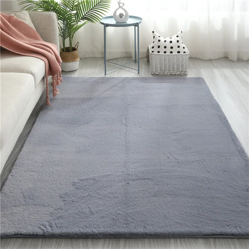 The Fluffy Fuzzy indoor home decorative design	soft comfortable Faux Fur Carpet Living Room