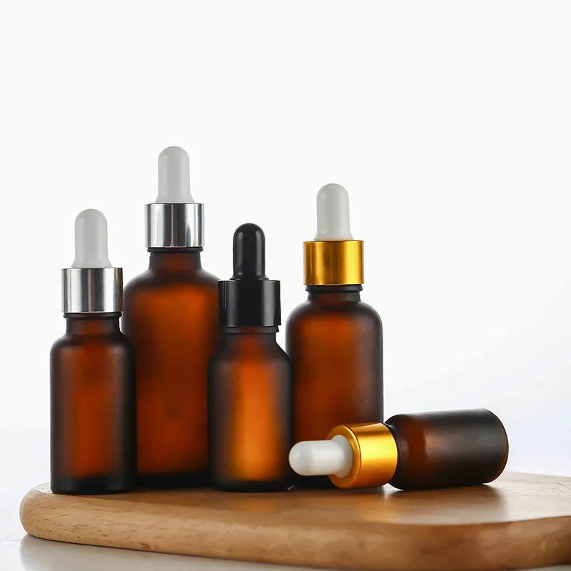 Essential Massage Oil Pipette Refillable Bottles Frosted Container