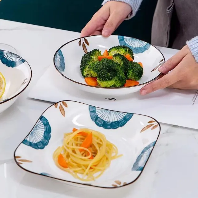 Savall HoReCa  ceramic 8 inch  porcelain ceramic dinner sets bone china colorful Dinnerware sets hotel restaurant