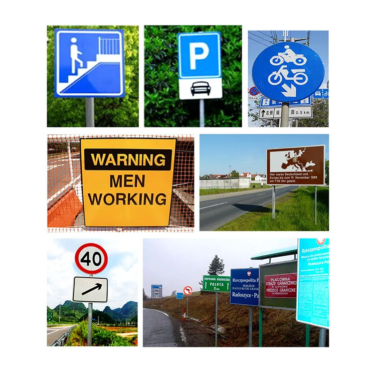 Road Safety Custom Reflective Traffic Aluminum Sign Road Sign