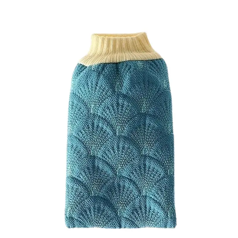 Cat Bath Glove Dog Exfoliating Scrub Shaped Yarn Baby Shower Double Sided Soft Five Fingers Loofah Thick Bathing Gloves