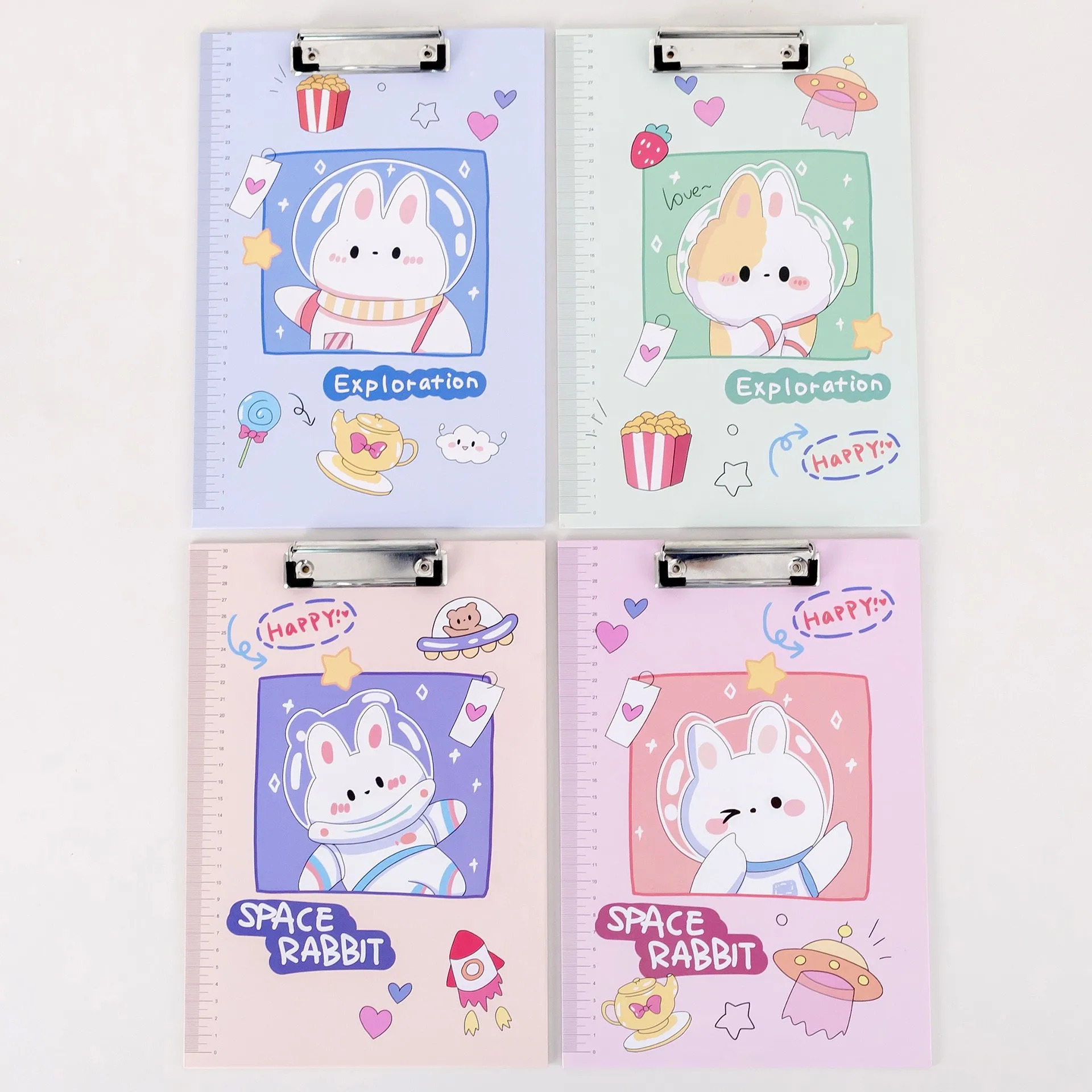 Cartoon thickened A4 paper multifunctional file folder Learn stationery writing pad File splint wholesale