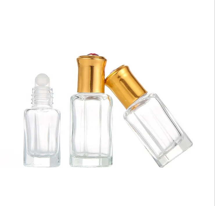 3 ml 3ml 6ml 9 ml 12 ml 12ml essential oil glass  octagon roller bottle perfume attar fancy roll on bottles