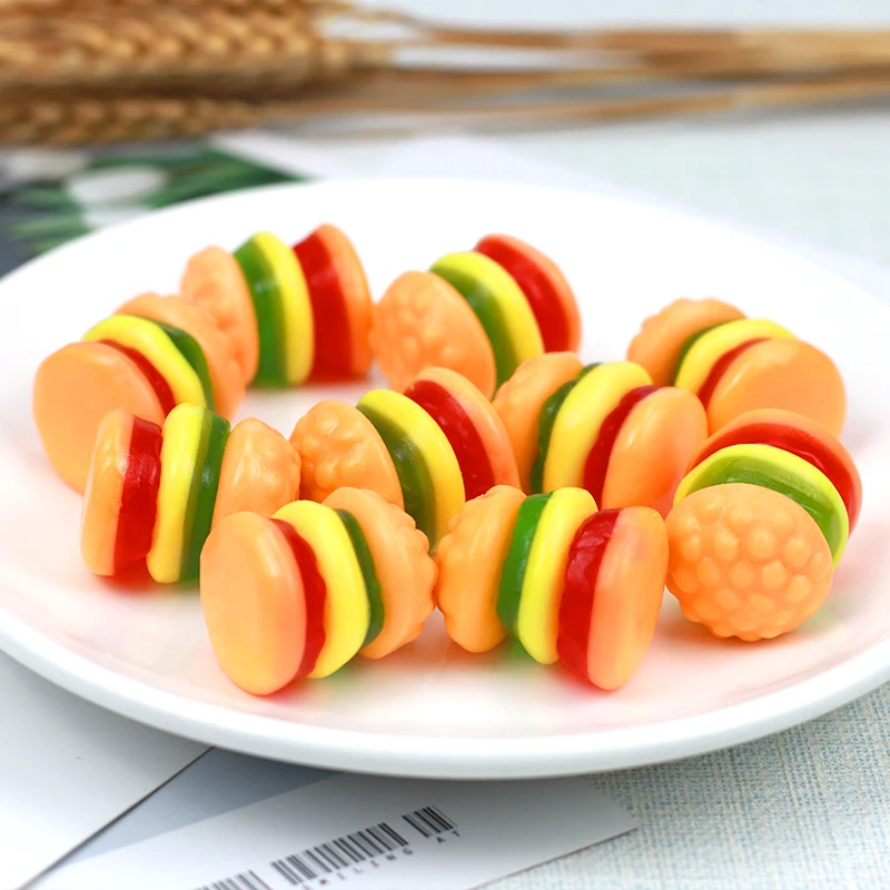 Different Shape Delicious Jelly Fruity Sour Flavor Sugar Wholesale Bulk Gummy Candy Confectionery