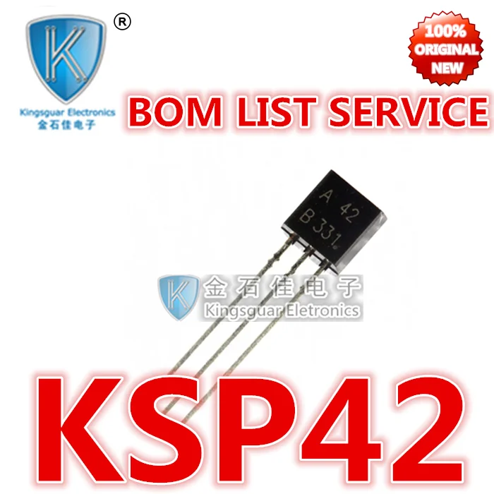 Original IC transistor KSP42 A42 TO-92 in stock