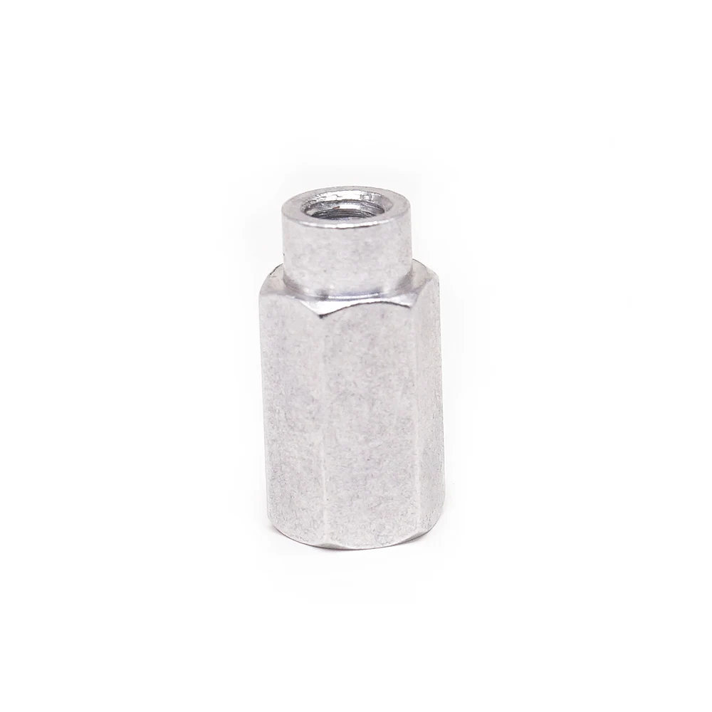 OEM custom service CNC turning part fastener adapter electric nut accessories hexagonal nut with aluminum for machinery