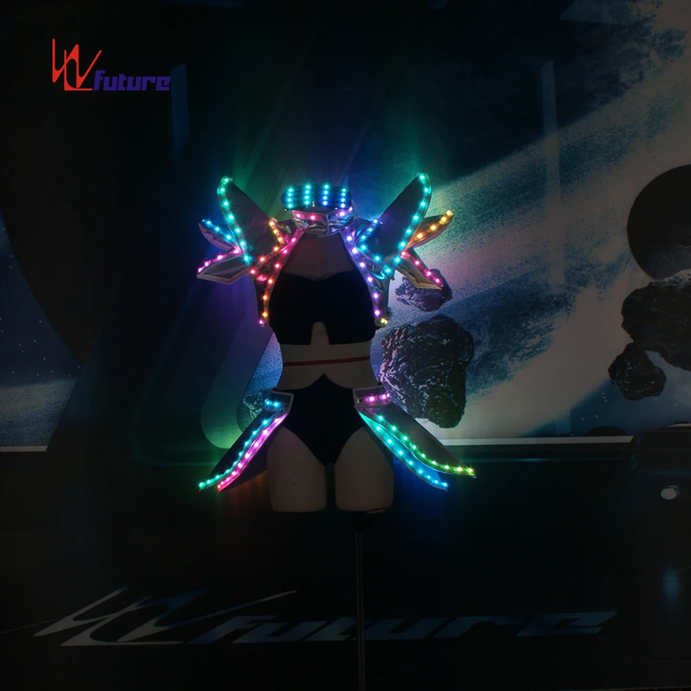 Warrior Dress Girls Dresses LED Sexy Costumes Rave Clothing Carnival Clothing New Product! WL-0258 LED Futuristic Sexy 1 Piece