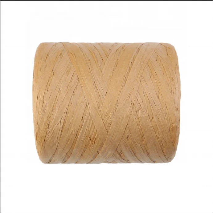 Paper Biodegradable Paper raffia ribbon spool for paper raffia