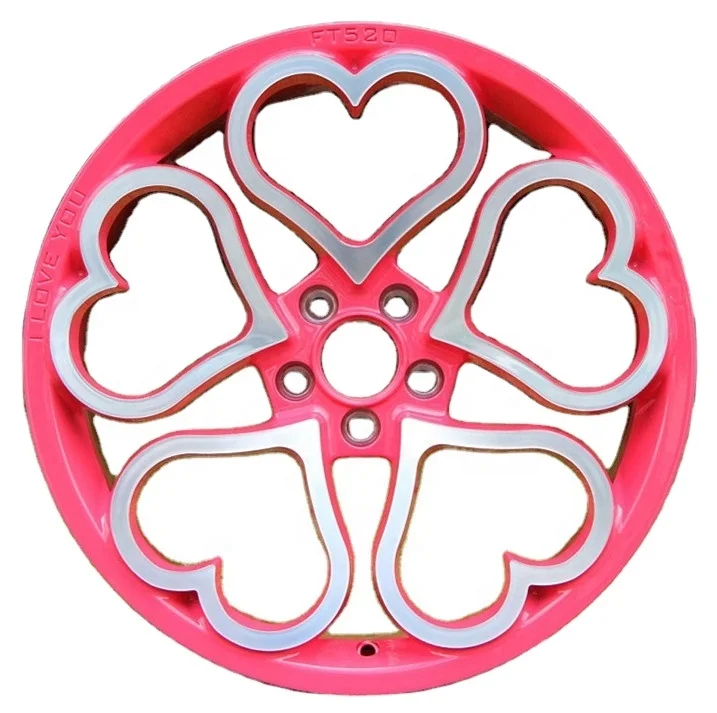 Custom alloy 16 17 18 19 20 21 inch passenger car heart wheels rims