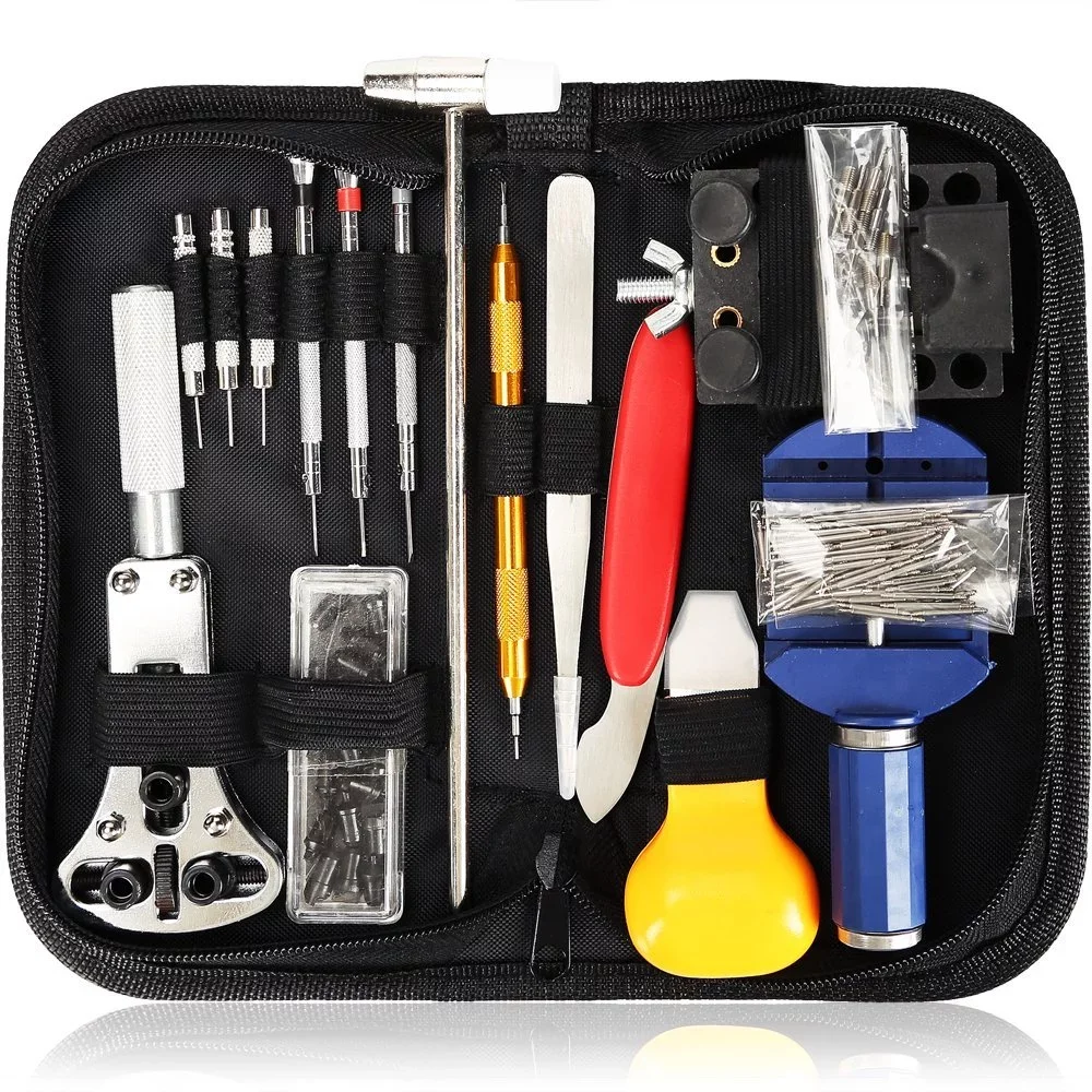 147 PCS Watch Repair Kit Profession Watchmaker Tools Set with Screwdriver Spring Bar Opener Remover