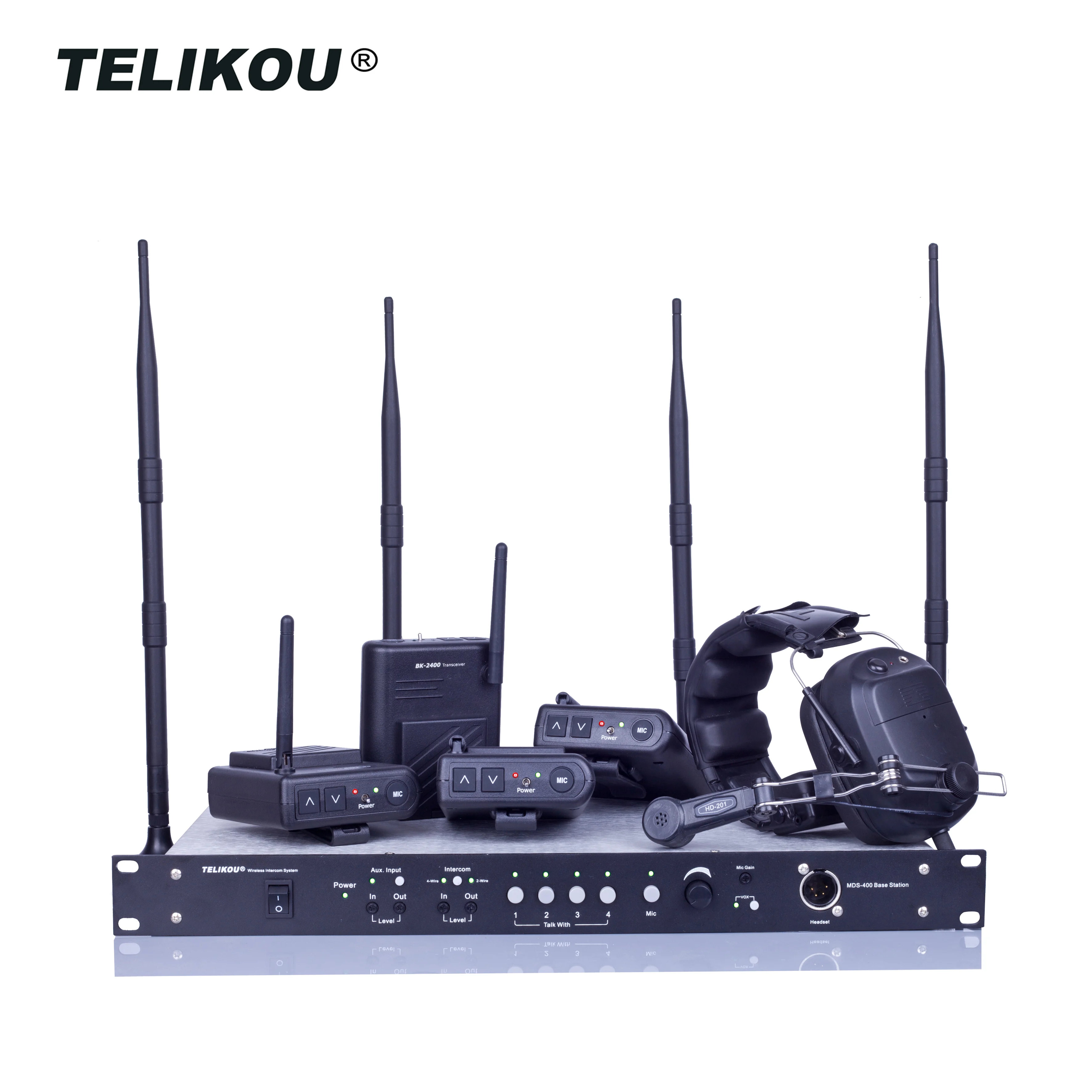  Telikou TM-800 экранное меню Восьмиканальный дуплексный режим телевизионная станция студии вещания Ван шоу футбольный арбитр домофонная