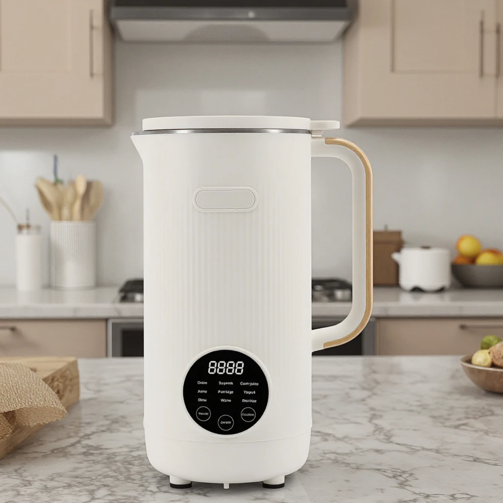 Soybean milk maker Multi-functional stainless steel soy milk maker Nut milk making machine for fresh breakfast Low noise blender