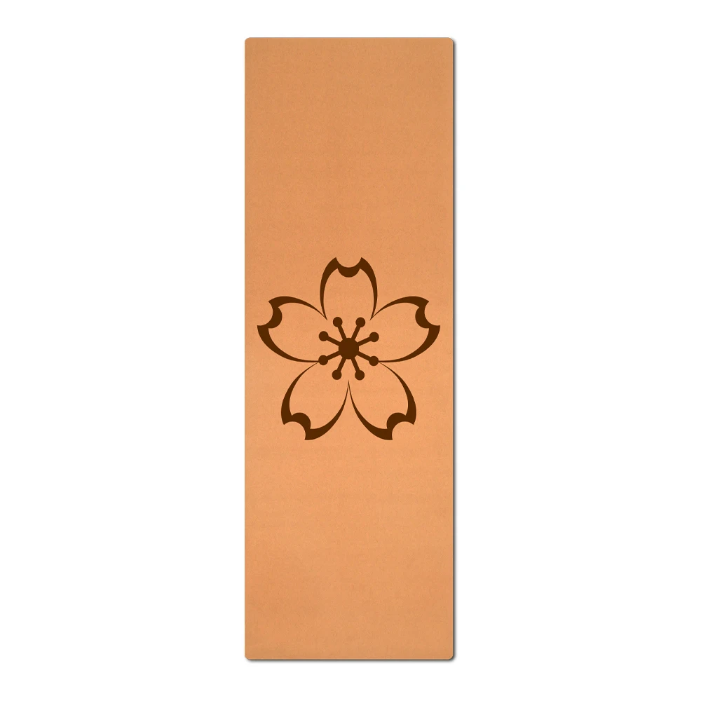 Amazon Top Sales Custom 100%  ECO-Friendly Waterproof Anti-Slip Pad GYM Mat Sublimation Pattern 5mm Natural Rubber Cork Yoga Mat