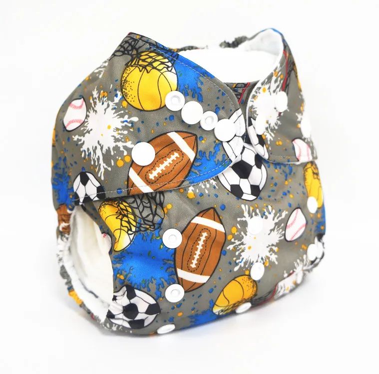 Wholesale Custom Baby Nappy Reusable Waterproof Prefold Cloth Diaper