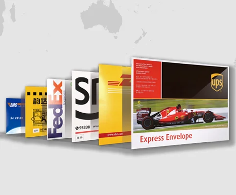 Suppliers Recycled Cardboard Envelopes China DHL Packing List Printing Documentes Envelope 23*32cm, or Custom Delivery Package