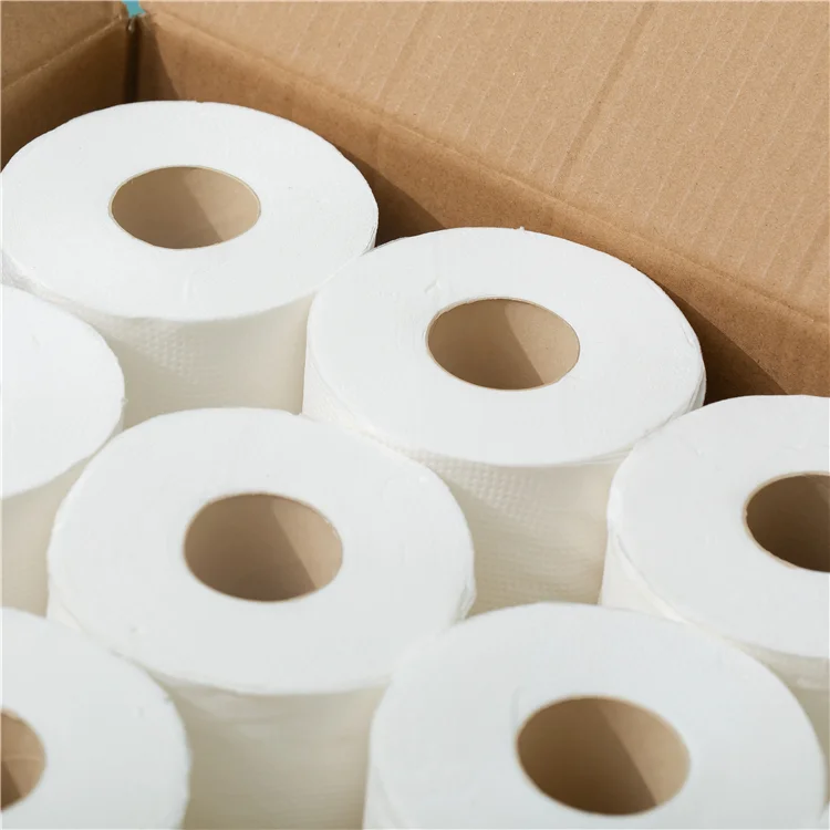 Bleached Bamboo Toilet Paper Bathroom Tissue Paper
