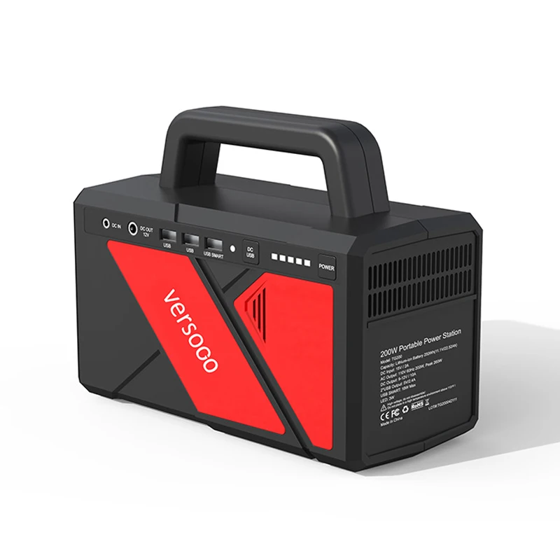 All in One Camping Emergency Power Station 110V/220V 200W Peak 400W Energy Storage Device System