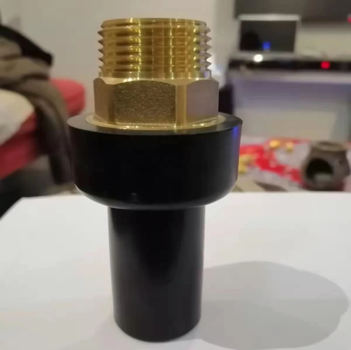 PE Male & female Addptor with Copper Thread