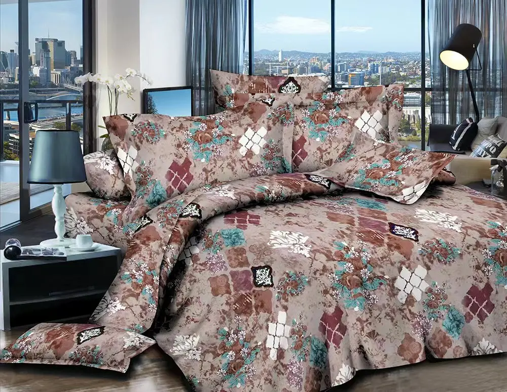 Hot Sale  HIGH QUALITY 100% polyester print fabric for home textile bed sheet  wholesale with more than 300 weaving machines