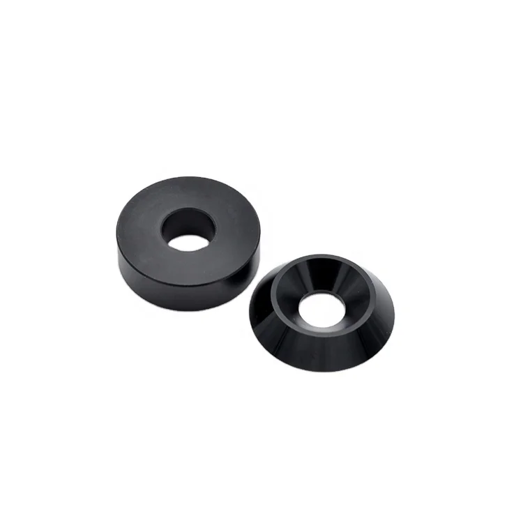 Алюминиевая шайба с потайной головкой 23 мм наружный диаметр подходит для винта с плоской головкой 8 мм M8 10 шт. (черный)