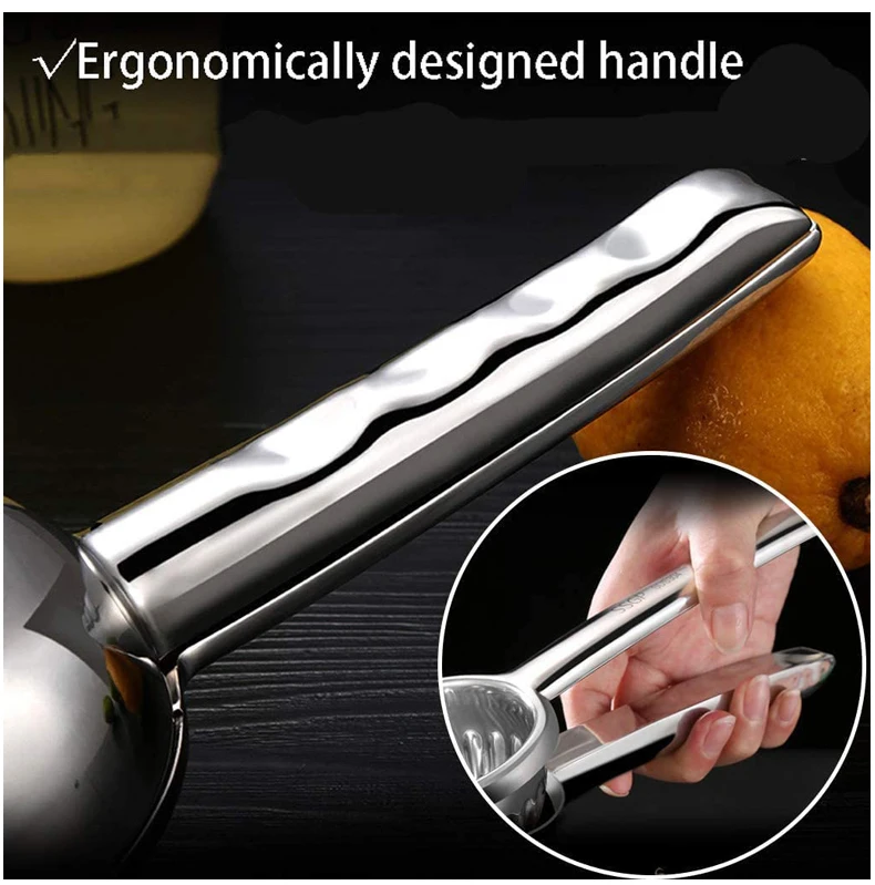 Lemon Squeezer Stainless Steel 304 - Manual Citrus Press for Lemon and Lime| Premium Large Handheld Fruit Squeezer for Fresh Ci