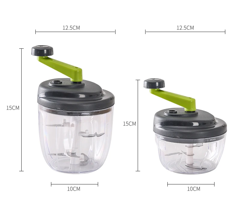 Лидер продаж измельчитель для овощей ручной вращающийся мини-измельчитель 520 мл