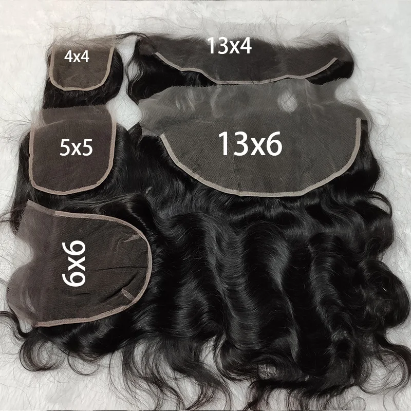 12A 1 piece Dropshipping Service Top Quality Brazilian Hair 4x4 5x5 13*4 film thin HD Transparent Swiss Lace Closure Frontal
