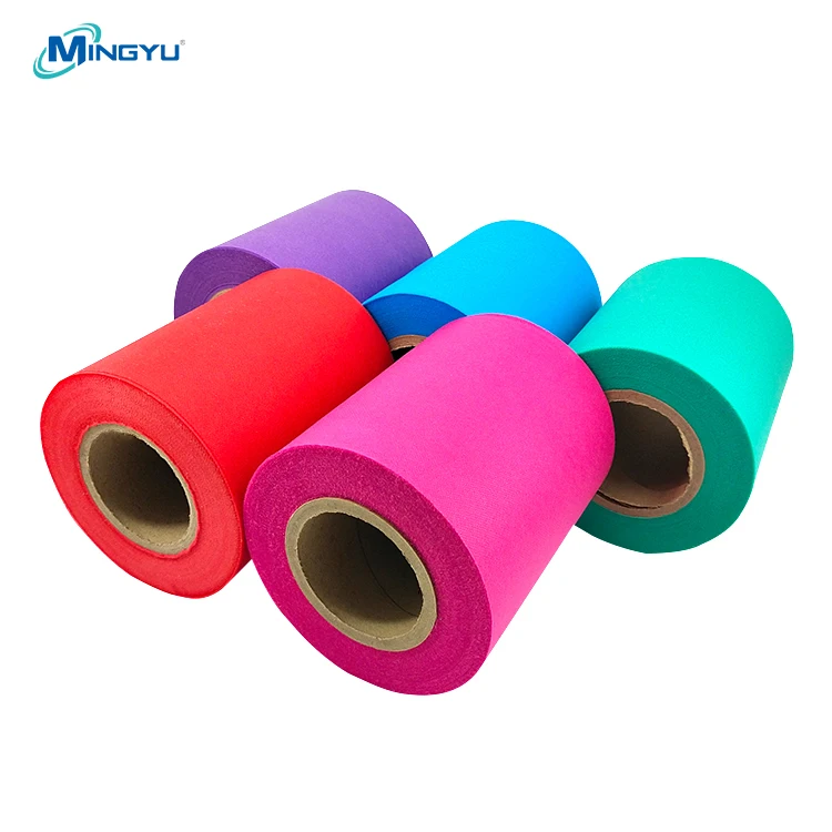 MINGYU rts china supplier face mask and gowns  polypropylene colorful raw materials spunbond nonwoven fabric