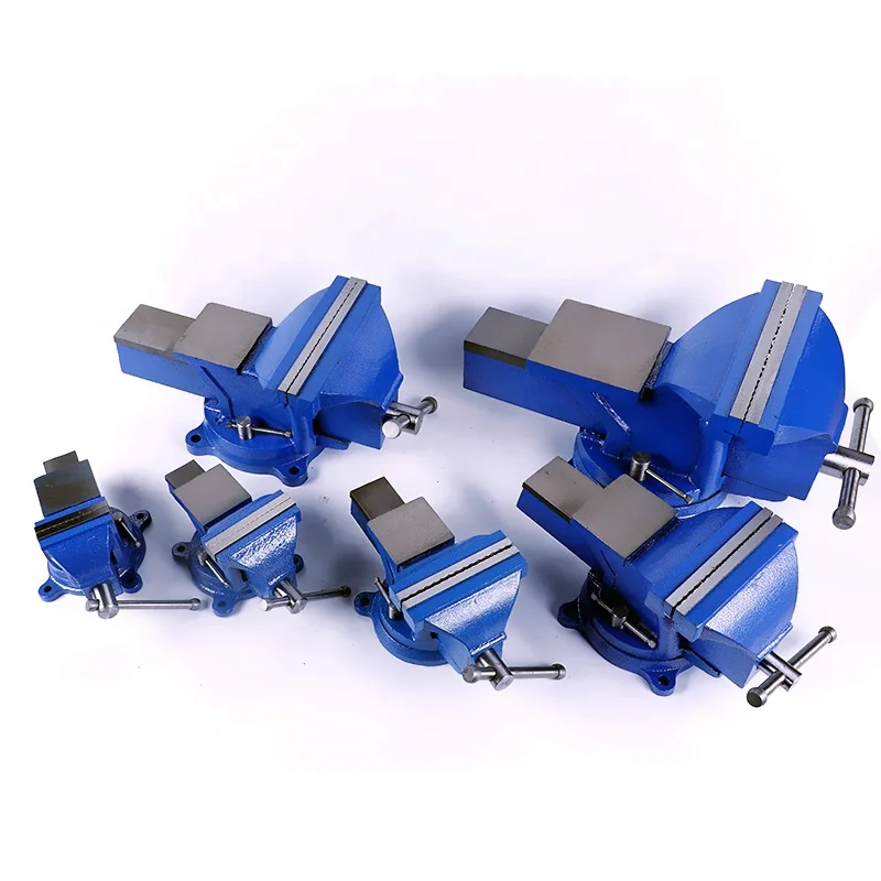 3/4/5/6/8/10/12 inch 360 degree Rotating Bench Vise Multi Purpose Cast Iron Heavy Duty Bench Vice with Anvil