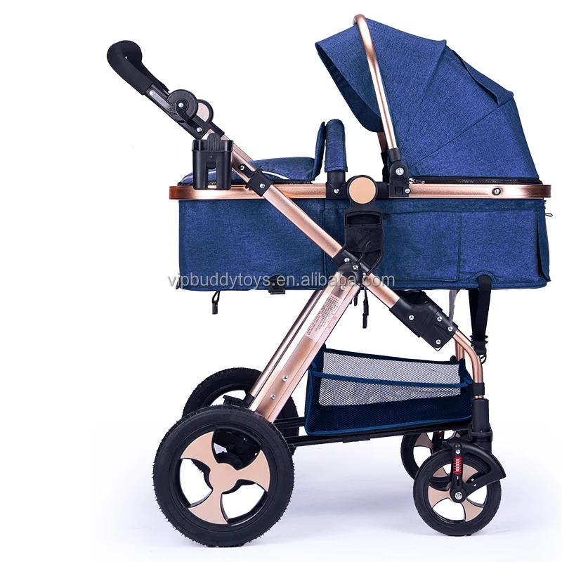 Hot Selling Name Brand Aluminum Alloy Frame Linen/Lycia Canopy Fabric Foldable Cheap Baby Stroller