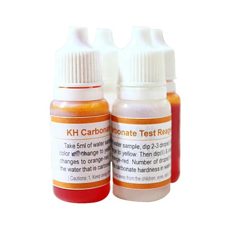 10 мл бутылка для проверки KH карбоната твердость содержание внутри воды KH карбонатные капли
